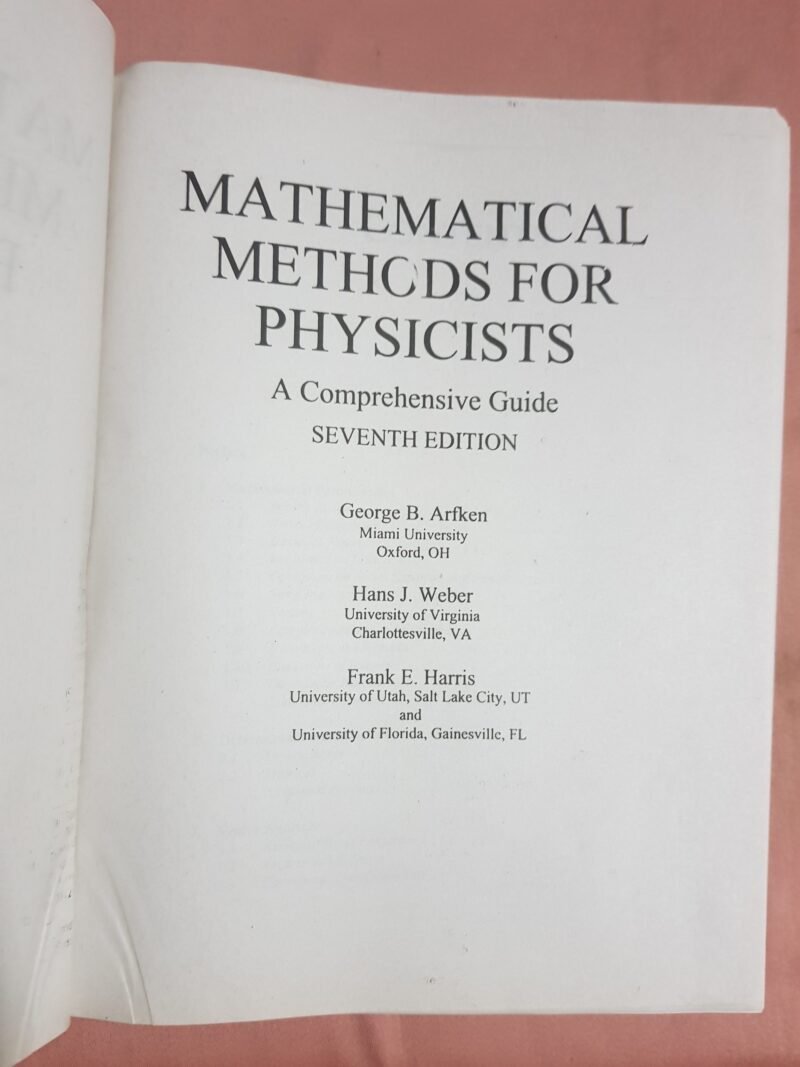 Mathematical Methods For Physicists: A Comprehensive Guide 7Th Edition - Image 2