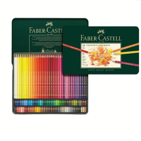 Faber-Castell Polychromos Coloured Pencils 3 Layer Tin of 120