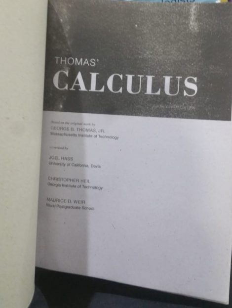 Thomas' Calculus 14th Edition Buy Online In Pakistan | Bukhari Books