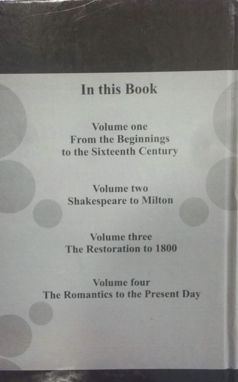 A Critical History Of English Literature by David Dayches Volume 1 to 4 Revised Ed. - Image 5