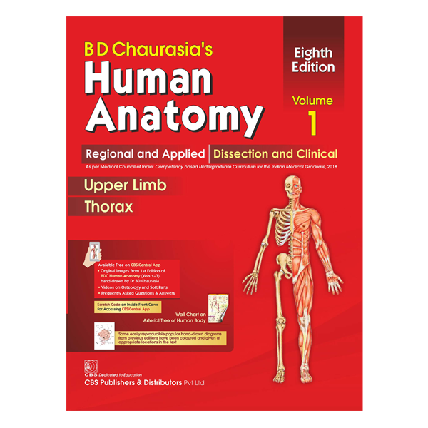 BD Chaurasia's Human Anatomy Volume 1: 8th By B.D. Chaurasia Buy Online ...