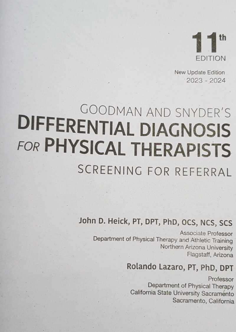 Goodman and Snyder’s Differential Diagnosis for Physical Therapists 11th: Screening for Referral - Image 2