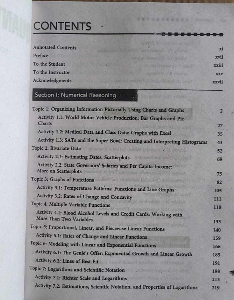 Quantitative Reasoning: Tools for Today's Informed Citizen by Alicia Sevilla, Kay Somers 2024-2025 Edition - Image 3