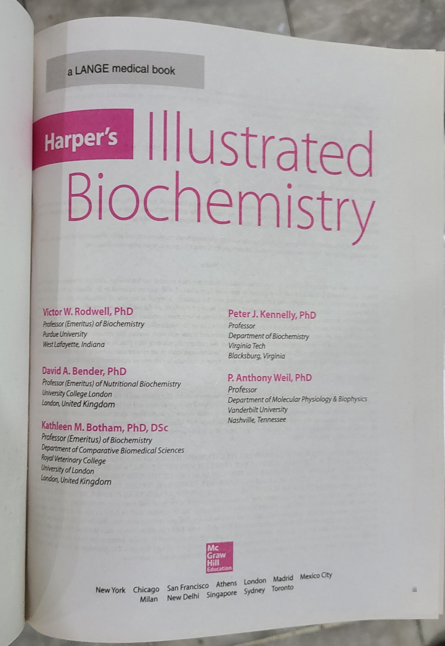 harpers illustrated biochemistry 32nd edition pdf free download